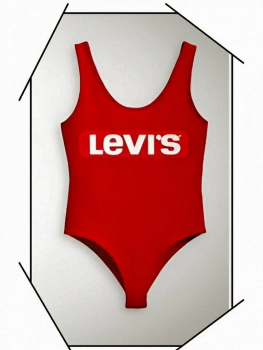 Levi's Graphic Logo Bodysuit Red